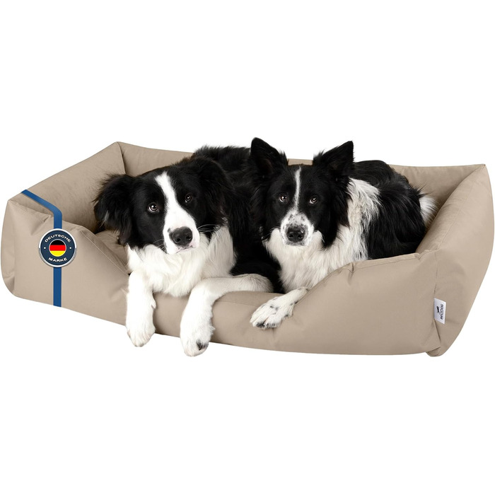 Ляжка для собак BedDog Zara, XL, 150x110x28 см, бежевий (NAMIB-SAND), знімний, пральний чохол