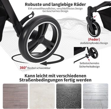 Складаний двоярусний візок для собак та котів до 22 кг, з сітчастими віконцями, тримачем для напоїв та місцем для зберігання. Ідеально для двох маленьких собак або котів. Легкий та зручний двошаровий візок.