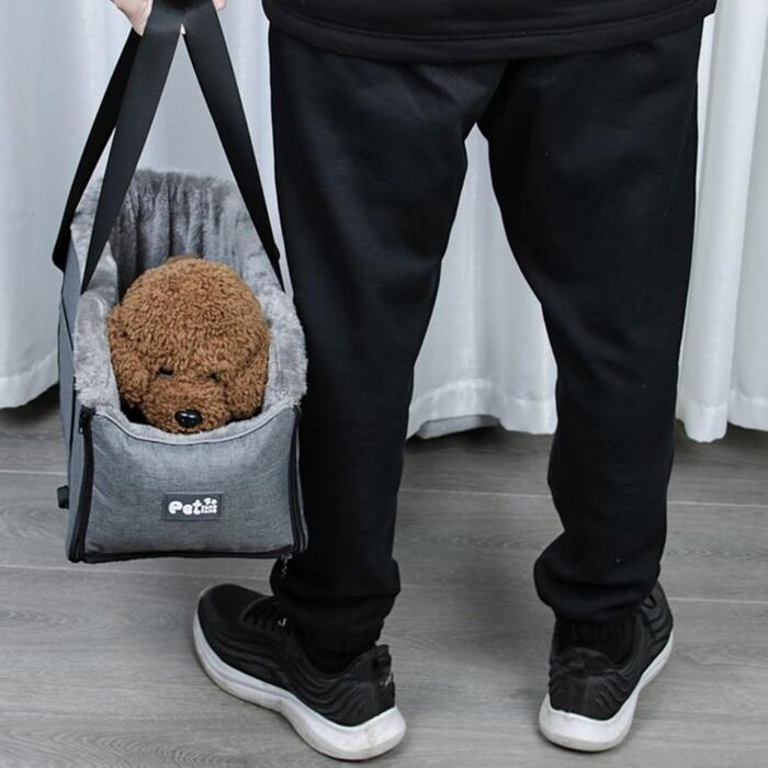 Транспортна переноска для собак і котів у середню консоль авто, зручна переноска для тварин