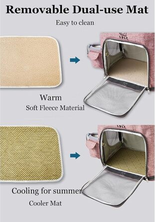 Рюкзак для собак та котів з сіткою, переноска для маленьких собак та котів, жовта, 28x27x43 см