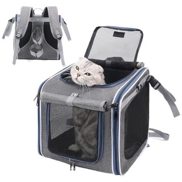 Рюкзак-переноска для собак та котів, дихаючий, портативний - ідеальний для прогулянок, подорожей та активного відпочинку