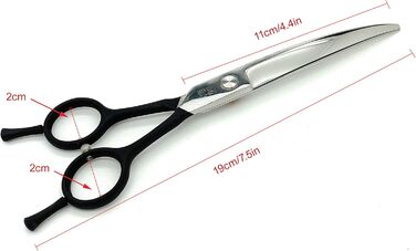 Професійна фен для грумінгу тварин, чорний, для правші та лівші, 19,1 см