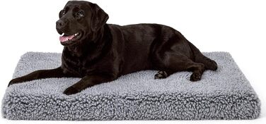 Лежанка для собак Toutwool 10см, стійка до гризіння - ортопедична підстилка для перенесення, м'яка лежанка для собак, ідеально підходить для маленьких порід, розмір L 62см, 58x41x10cm (XL, Charcoal)