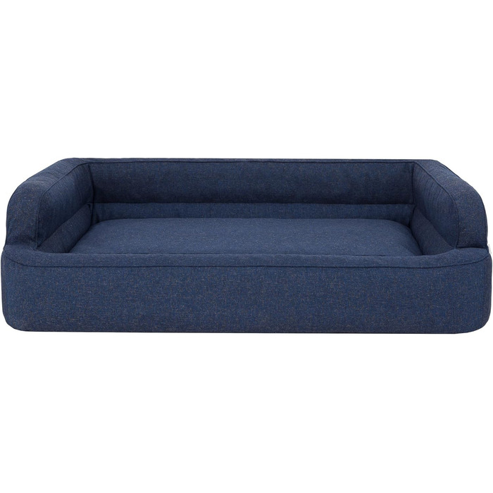 Ліжко для собак та котів, м'яке, знімний чохол, корзина, крісло-ліжко, XXL (117x79 см), Navy Blue
