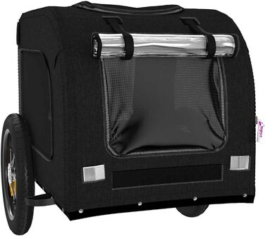 Фаркоп-причіп для собак Gecheer, Oxford-тканина та дах з ПВХ, велика кабіна 62x40x40 см, вантажопідйомність до 30 кг, для безпечного транспортування собак та котів