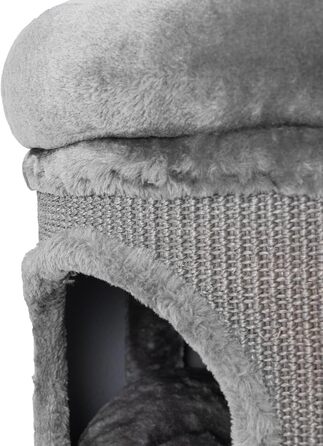 Котячий будиночок та когтеточка Olivia - антрацит, 40x40x100 см