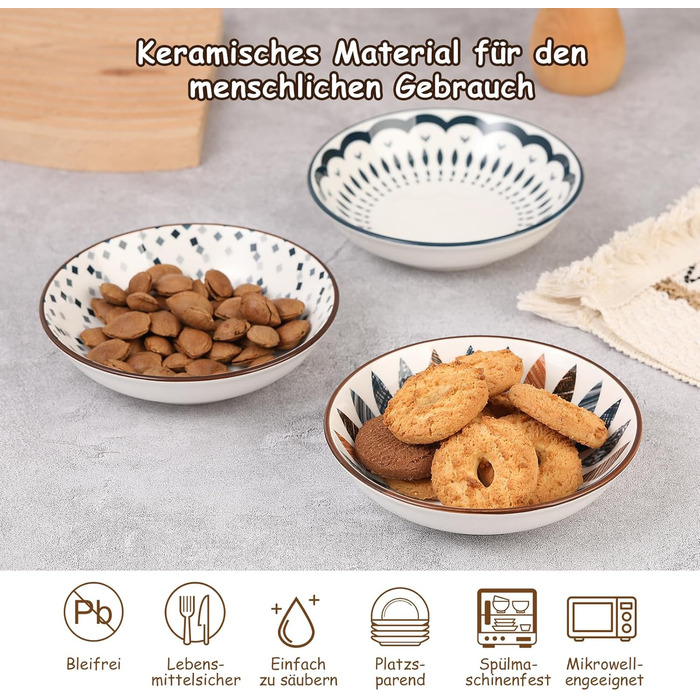 Набір мисок для котів з кераміки Katzennapf Set - 6 шт. - білий (Classic-A)