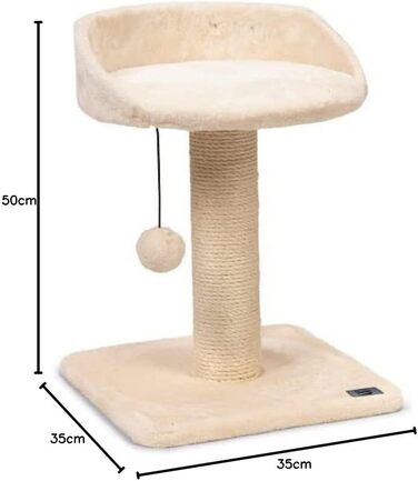 Драбина-стінка для котів Karlie Kratzbaum Mitzi, розмір 35x35x50 см, бежева