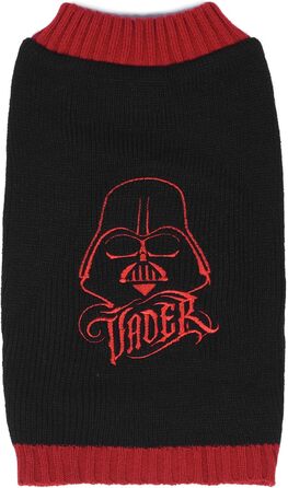 Пуловер для собак Star Wars Darth Vader, розмір M, чорний. Костюм для домашніх тварин, подарунок для шанувальників Зоряних Війн