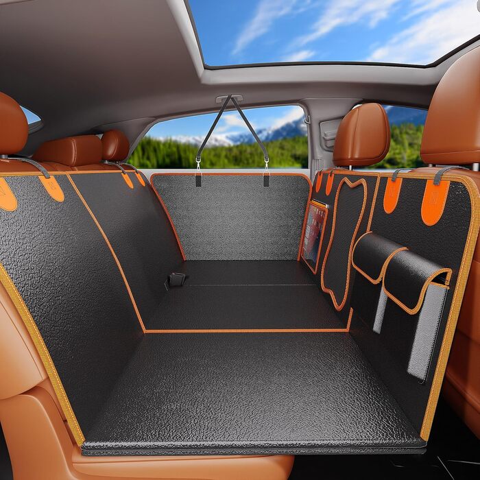 Захисний чохол на сидіння автомобіля для собак, PU-шкіра, водонепроникний, антикіготок, антиковзання, 204 кг