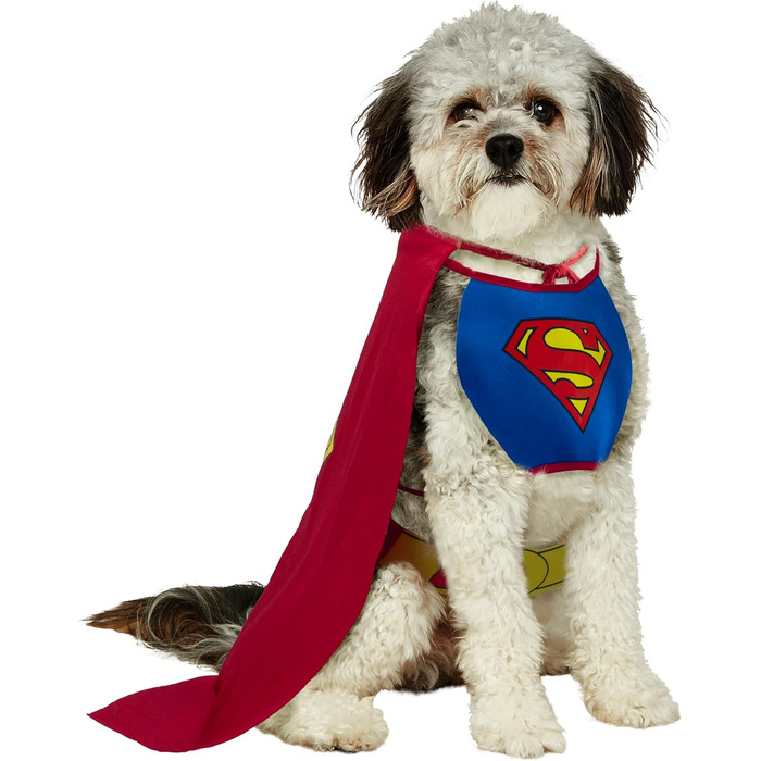 Костюм для собак Superman від Rubie's, блакитно-червоний, розмір XL, для Хелловіну