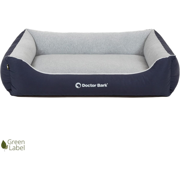 Ліжко для собак Doctor Bark Kleine Hunde - зручне та м'яке, з можливістю прання, міцне, зелений колір (XL, 110x85 см)