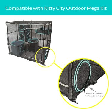 Когтеточка та будиночок для котів Kitty City Claw Indoor & Outdoor Mega Kit, меблі для котів, спальне місце, вольєр для вулиці та дому