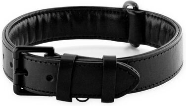 Нашийник для собак Brute Strength з натуральної шкіри, чорний, XXL (66-73 см)
