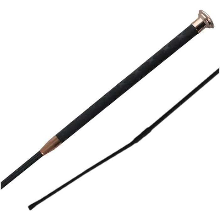 Woof Wear Harmony Dressage Whip 100cm Black Rose Gold - Шокова вудка для виїздки Woof Wear Harmony, 100 см, чорна з рожевим золотом