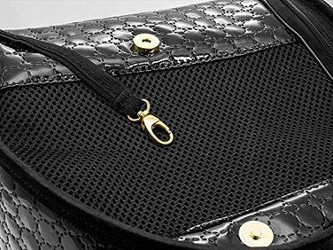 Транспортна сумка для собак, дорожня сумка-бокс, Cazo, 50x27x26 см, чорна