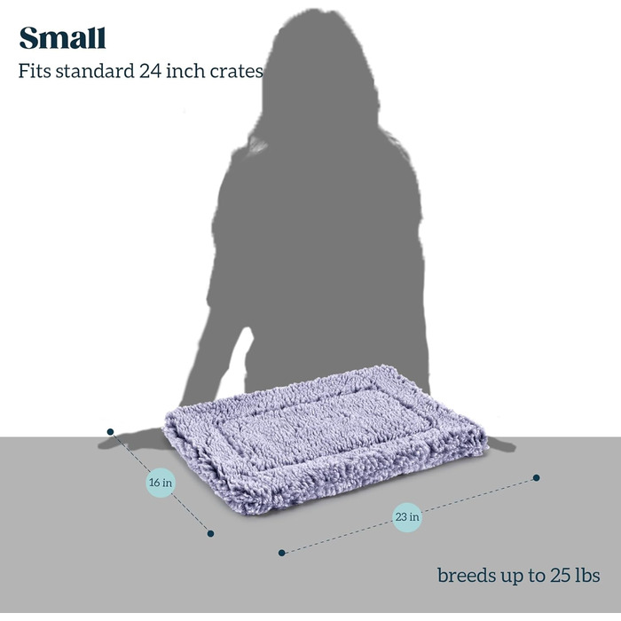 Міцне собаче ліжко Stoutwool – м'яка та надійна підстилка в собачу будку – стійка до пошкоджень, для агресивних собак, легко миється, ідеально для маленьких порід, розмір 58 x 41 x 5 см, Jacaranda