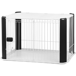 Клітка для собак IRIS, чорна, з дроту