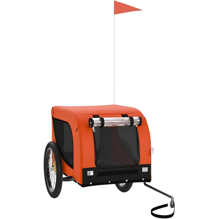 Навіс для собак Robuster, Oxford-тканина, ПВХ-вікно, вантажопідйомність до 45 кг, оранжево-чорний, модель 94005