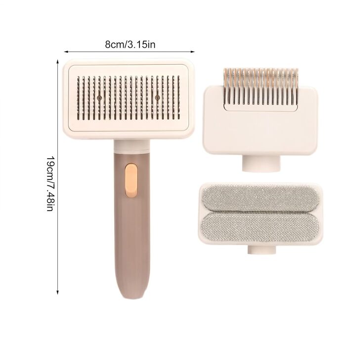 Щітка для котів: догляд за шерстю, масаж, видалення ворсу. Підходить для довгошерстих котів, кошенят, цуценят, собак. Для дому, ванни, спа, подорожей та відпочинку на природі