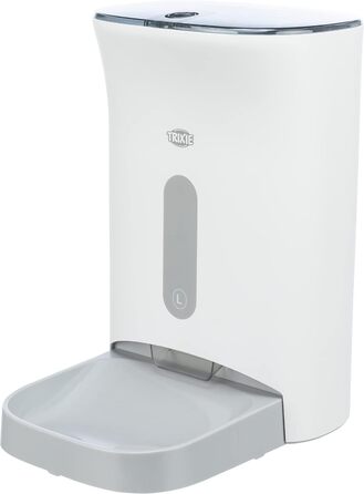 Автоматична годівниця для тварин TRIXIE TX8 2.0, 4,5 л, біло-сіра