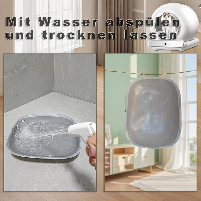 Електричний килимок для котячого туалету XQDKoon, силіконовий, вологостійкий, заміна для самоочисного дна котячого туалету