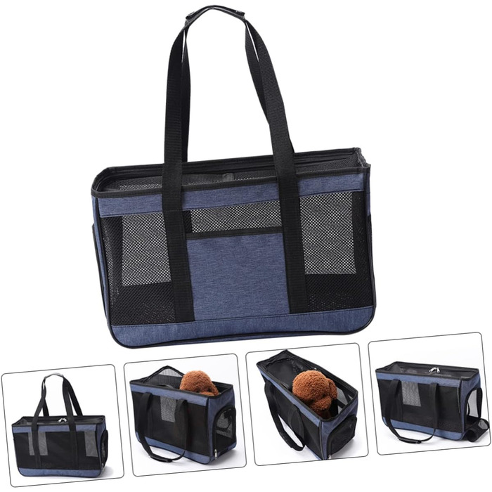 Транспортна сумка для кота/собаки Yardwe: дихаюча, з Oxford тканини, складана, з плечовим ремінцем