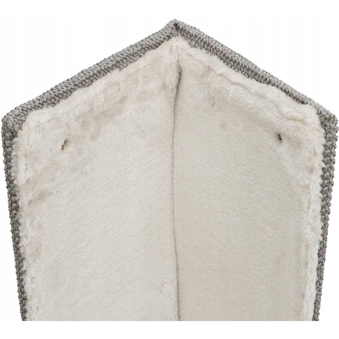 Настінна кутова дряпачка для котів Trixie XXL, сизалева, сіра, 75 см