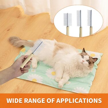 Набір гребінців для грумінгу тварин: гребінці для собак та котів з нержавіючої сталі, для видалення підшерстка