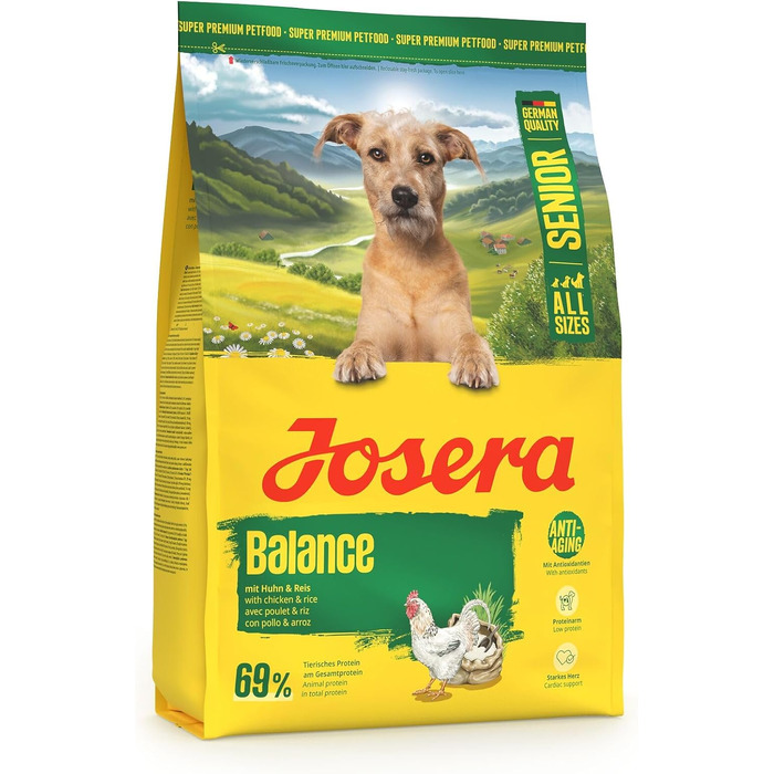 Сухий корм для літніх собак Josera Balance, 12.5 кг — збалансований раціон для дорослих собак старшого віку