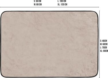 Корзина для собак Normani з підстилкою - лежанка для тварин, 60x80 см, бежева