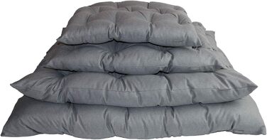 Ортопедичне ліжко для собак Mayaadi-Home: м'яке, гіпоалергенне, для дому та в авто (60x50 см, сірий)