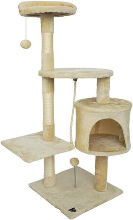 SPOCADO Драбина-кіготь для котів 112 x 40 x 40 см - Бежева - Комфорт та розваги для вашого улюбленця