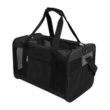 Транспортна переноска для собак та котів | Складане ліжко для котів | Рюкзак для прогулянок, парку, відпочинку на природі, подорожей, дому, кемпінгу, пікніків, покупок, чорний