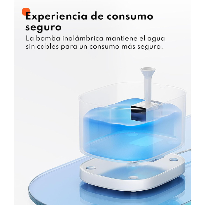 Фонтанчик для котів Homerunpet: тихий, 2.5л, бездротовий, з професійним фільтром, миється у посудомийній машині