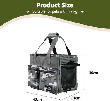 Транспортна сумка для котів та собак Galatée Tragetasche, сіра, складана, схвалена авіакомпаніями