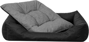 Килимок для собак та котів з високими бортиками, XL, 114x84 см, сірий графіт