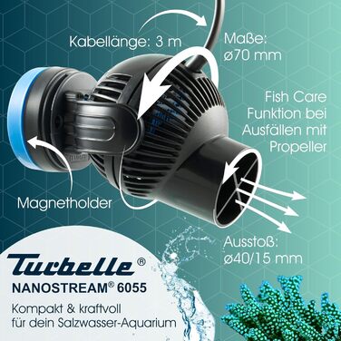 Циркуляційний насос Tunze Turbelle Nanostream 6055, чорний, 1 шт.