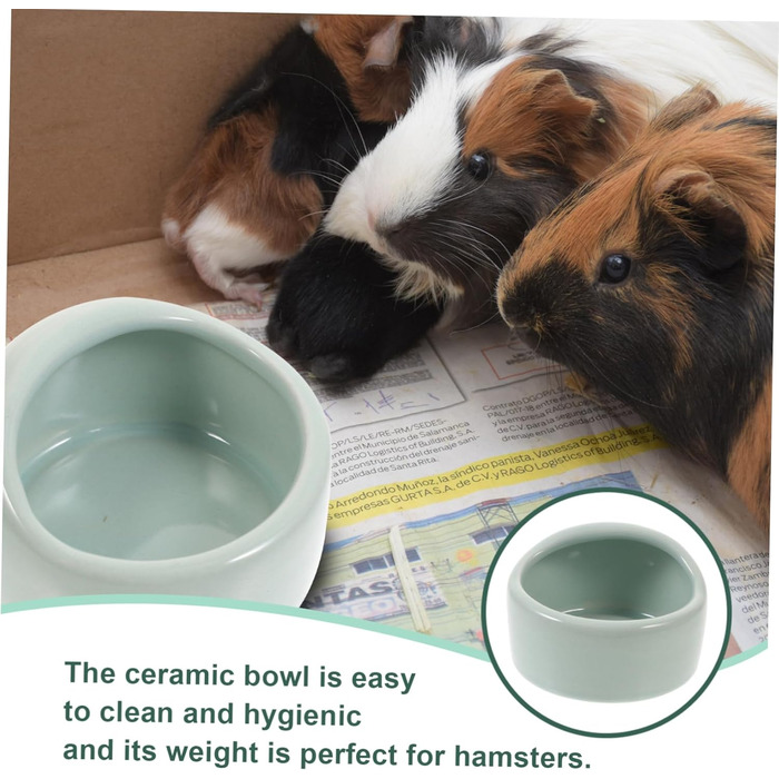 Набір мисок для хом'яків та дрібних тварин Ipetboom (2 шт.) - білий, миска для води та корму, аксесуари для домашніх тварин