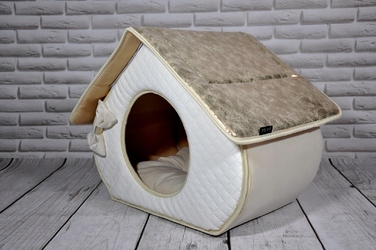 Ліжко-будиночок SjestaPupila для собак та котів, розмір S (30x30 см)