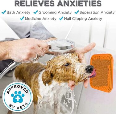 Силіконова килимок для лизання для собак та котів, Slow Feeder, для тренувань, грумінгу, злиття тривоги