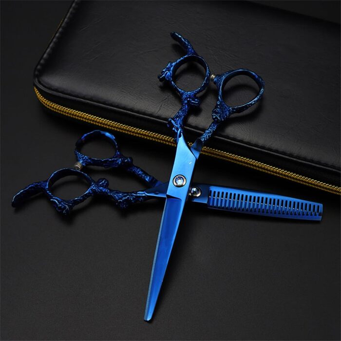 Набір професійних ножиць для грумінгу собак 6 дюймів: прямі та розріджуючі ножиці для догляду за шерстю