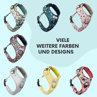 Нашийник для собак на Різдво (S) Hohoho | М'який нашийник Arizona Hotdogs | Леєчка нейлон 1,5м | Різдвяний нашийник для маленьких собак