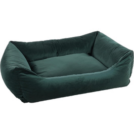 Крісло-ліжко для собак Flamingo Elena, прямокутне, рожевий, 80x67x22 см, антислизьке, можна прати, м'яке, розкішне, стильне