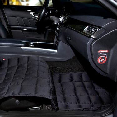 Авточохол на сидіння пасажира Doctor Bark - захисна кришка для всіх авто/SUV (Чорний)