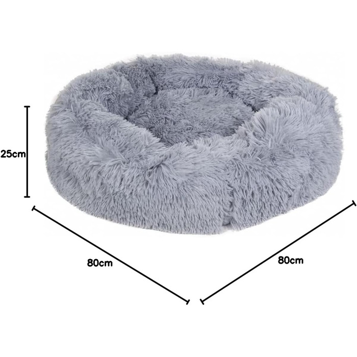 HKM Fluffy лежанка для собак світло-сіра 70x25 см