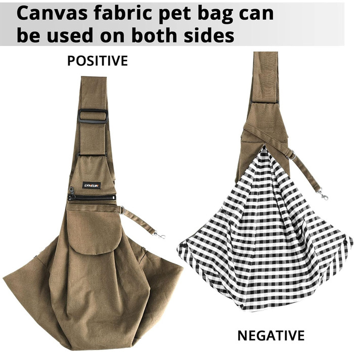 Транспортна сумка для домашніх тварин Lyneun: регульована, дихаюча, для котів та собак (Хакі)