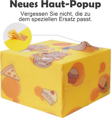 Інтерактивна іграшка для котів MigiBox: електрична мишка з 7 отворами, інтелектуальне перо, паперовий корпус, перезаряджається, 4 пера (MigiBox Plus Upgrade)