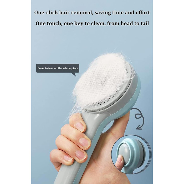 Щітка для котів та собак, універсальна для довгої та короткої шерсті, жовта