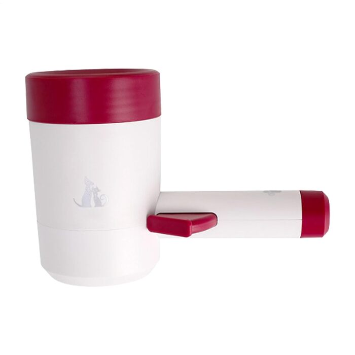 Автоматичний очисник лап для собак: миска для лап з силікону, портативна, обертається на 360 градусів, для маленьких собак та котів, фіолетовий